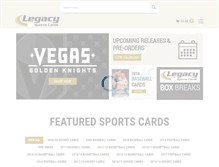 Tablet Screenshot of legacysportscards.com